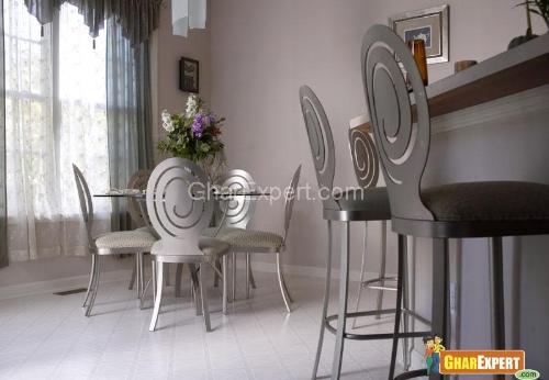 Dining silver chairs Dining silver chairs