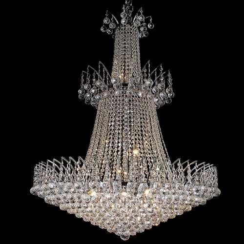 Crystal Chandelier with Silver Finish