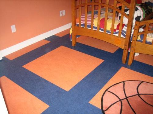 Linoleum flooring in kids room