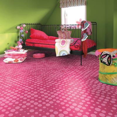 Vinyl flooring in kids room