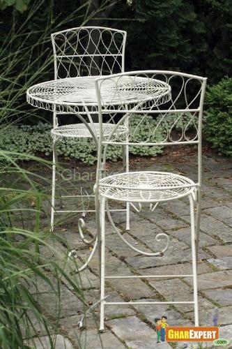 Outdoor wrought iron furniture