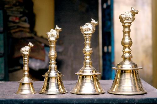 Brass bells for pooja room