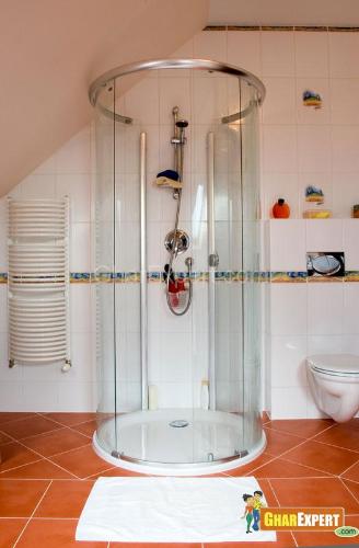 Sliding doors are perfect choices for small bathrooms. Bathroom Shower door