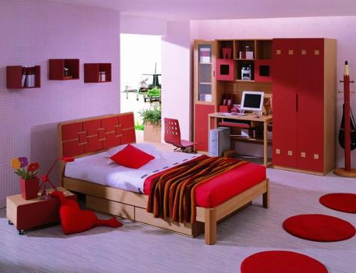 Red Bedroom Paint Ideas for Girls