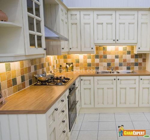 Multi color tiles for backsplash