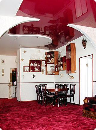 False Ceiling designs in red