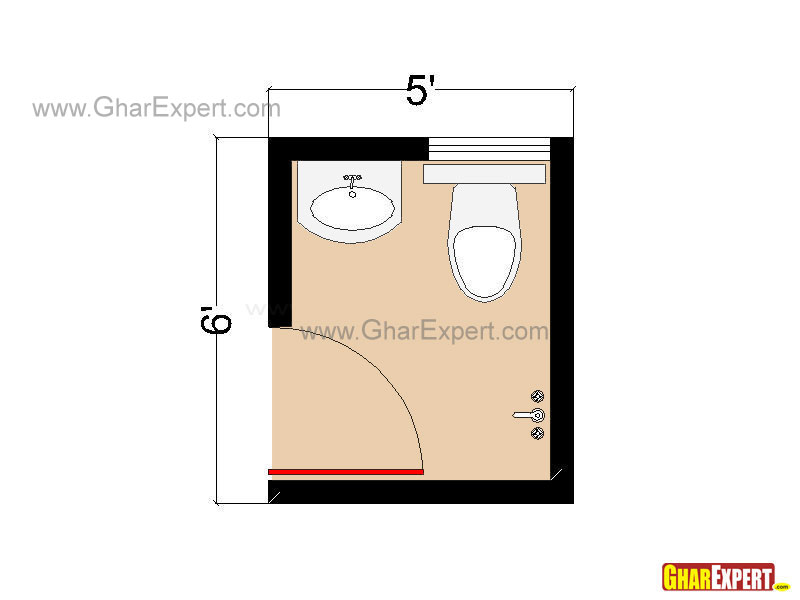 Bathroom Plan for 30 sq feet Bathroom
