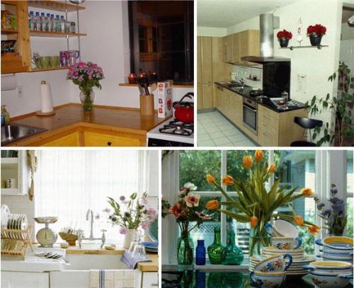 Flower Decorations in KItchen