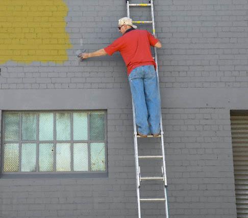 Painting on Exterior Wall