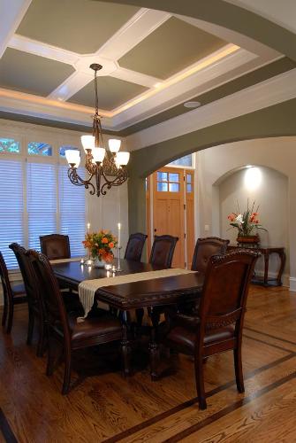 Dining Room Ceiling | Dining room Ceiling Designs | Tray ceiling ...