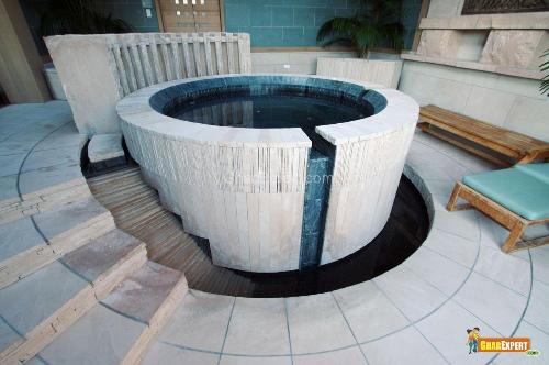 Concrete swimming pool