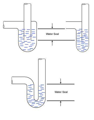 water seal in trap