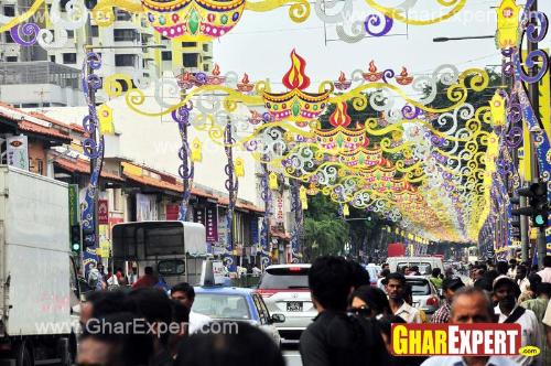 Street decoration on ganesh chaturthi