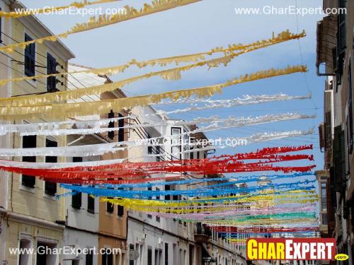 Street decoration at ganpati visarjan