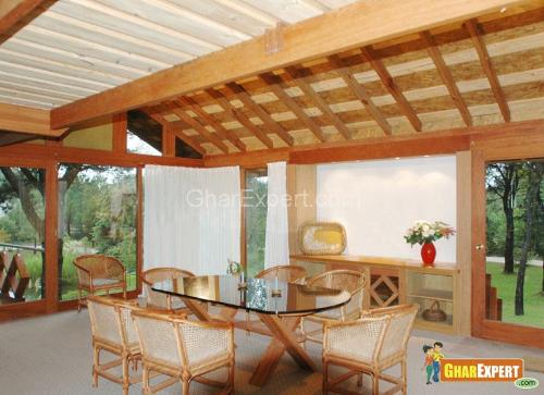 Wood in Vaulted ceiling