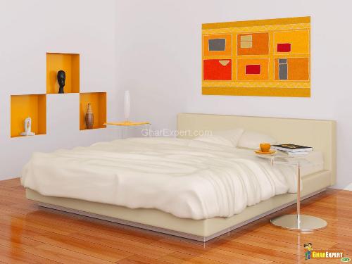 yellow and white bedroom designs