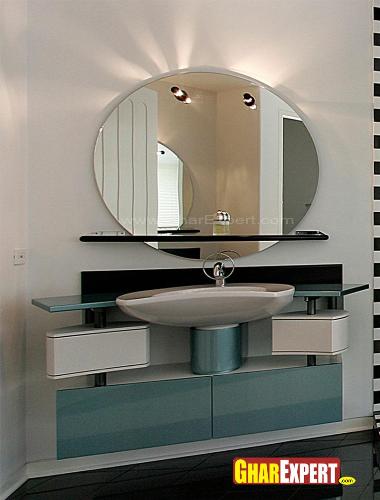 Bathroom Vanity Design with Cabinets under the sink
