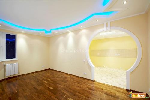 Design ceiling with lights