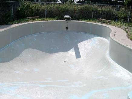 Fiber glass swimming pool