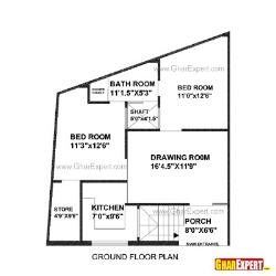 House Plan for 30 Feet by 35 Feet plot (Plot Size 117 Square Yards) 