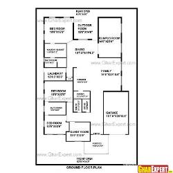 House Plan for 65 Feet by100 Feet plot (Plot Size 722 Square Yards)