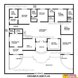 House Plan for 86 Feet by 86 Feet plot (Plot Size 822 Square Yards)