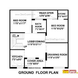 House Plan for 31 Feet by 31 Feet plot (Plot Size 107   Square Yards)