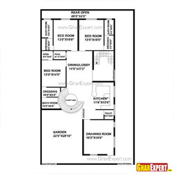 House Plan for 51 Feet by 84 Feet plot (Plot Size 476 Square Yards)