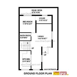 House Plan for 29 Feet by 46 Feet plot (Plot Size 148 Square Yards)