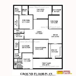 House Plan for 50 Feet by 65 Feet plot (Plot Size 361 Square Yards)